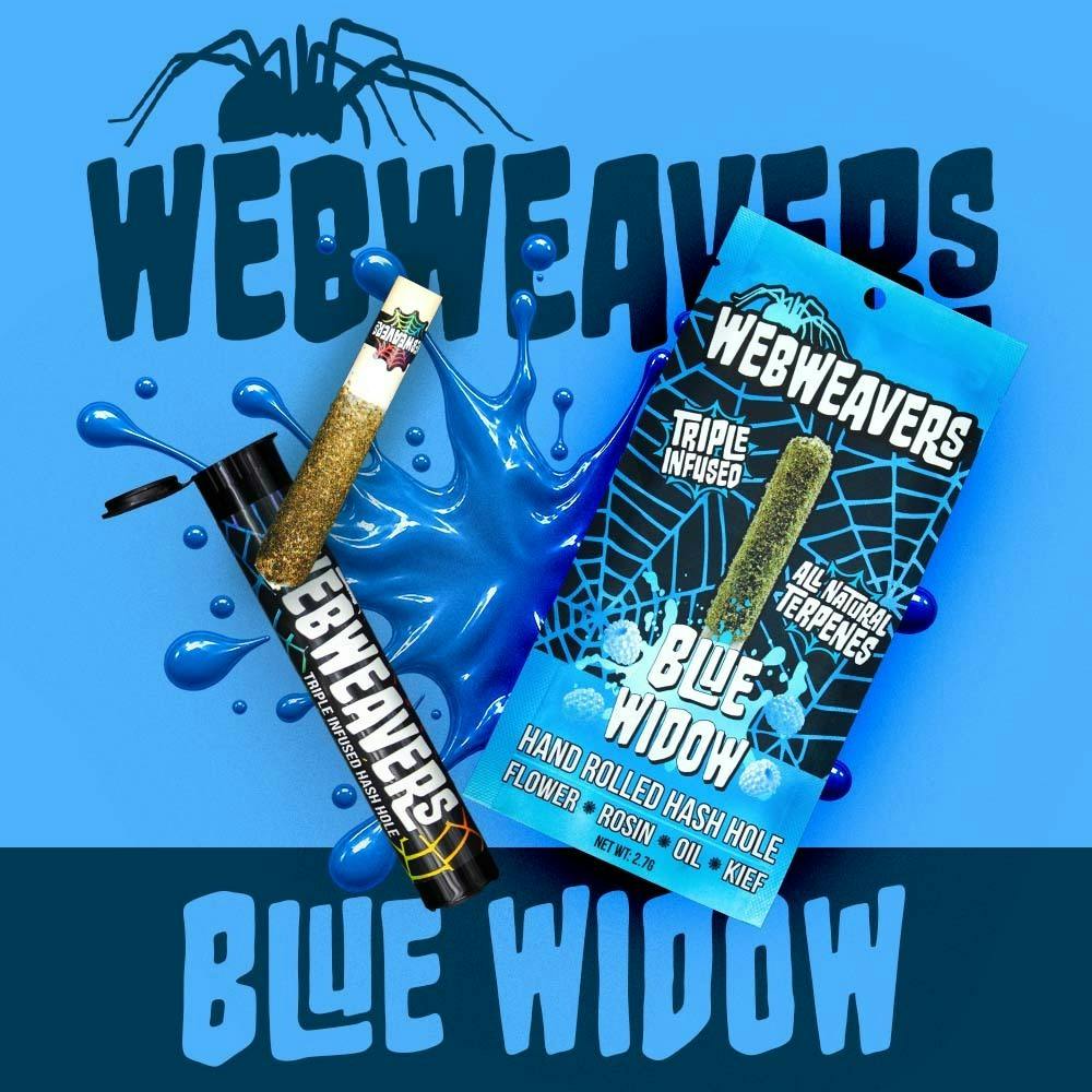 Webweavers | 2.7g Triple Infused Hash Hole | Blue Widow