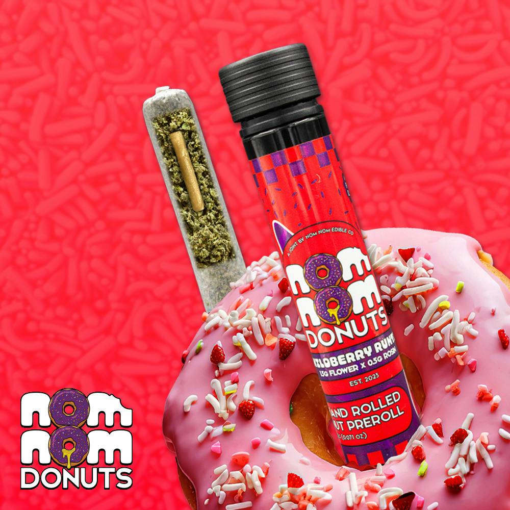 Nom Nom | 2g Hand Rolled Donut | Wildberry Runtz