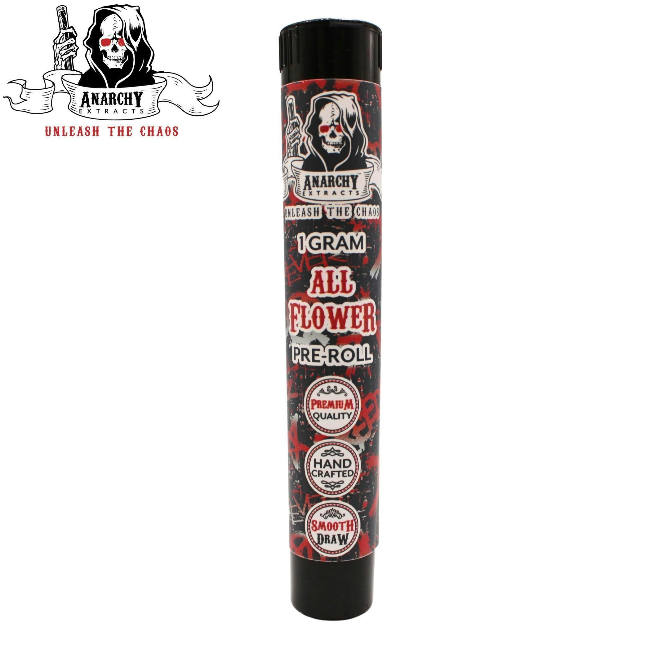 Anarchy | 1g All Flower Pre-Roll | White Fire