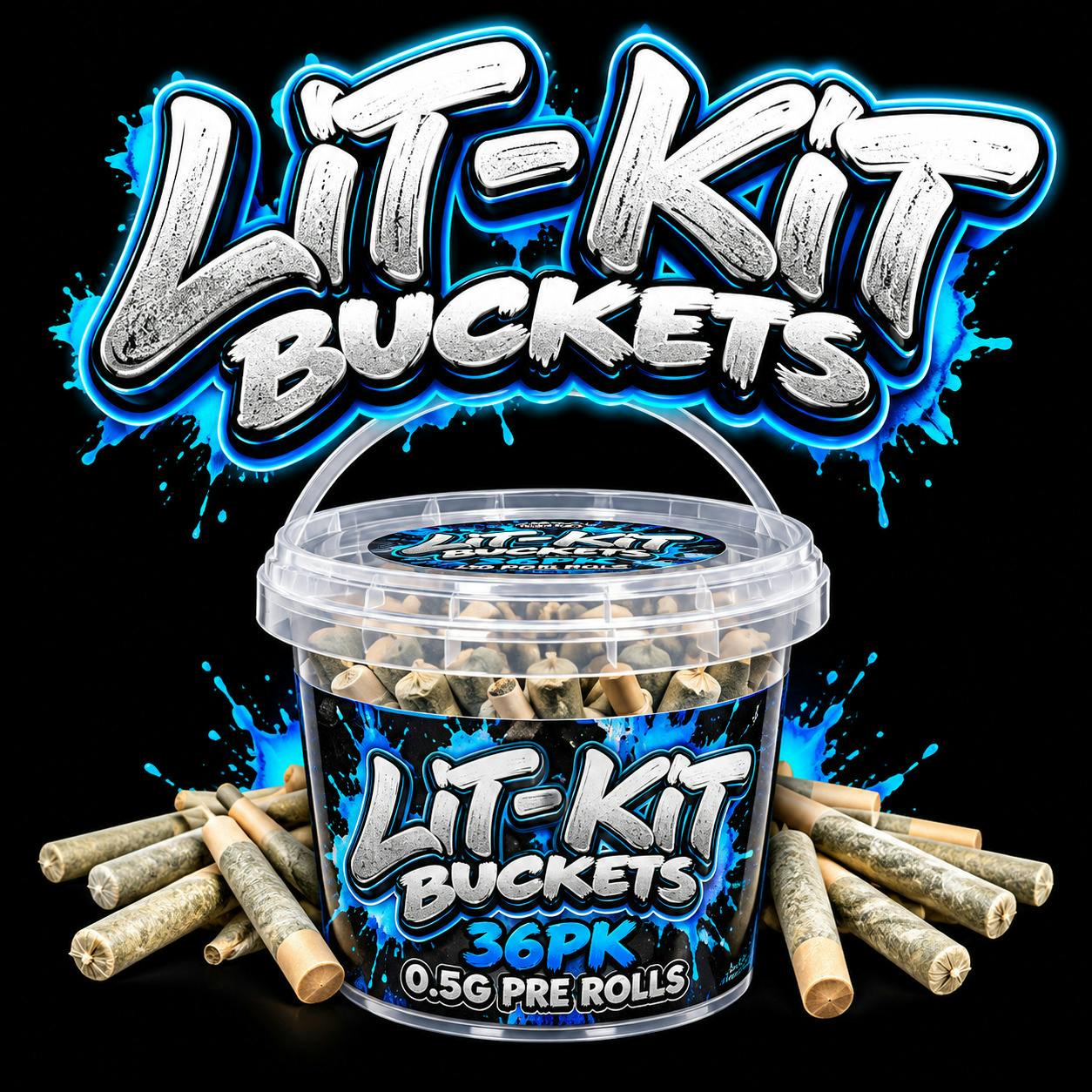 Lit-Kit | 0.5g Pre-Rolls 36pk | Bubble Razz