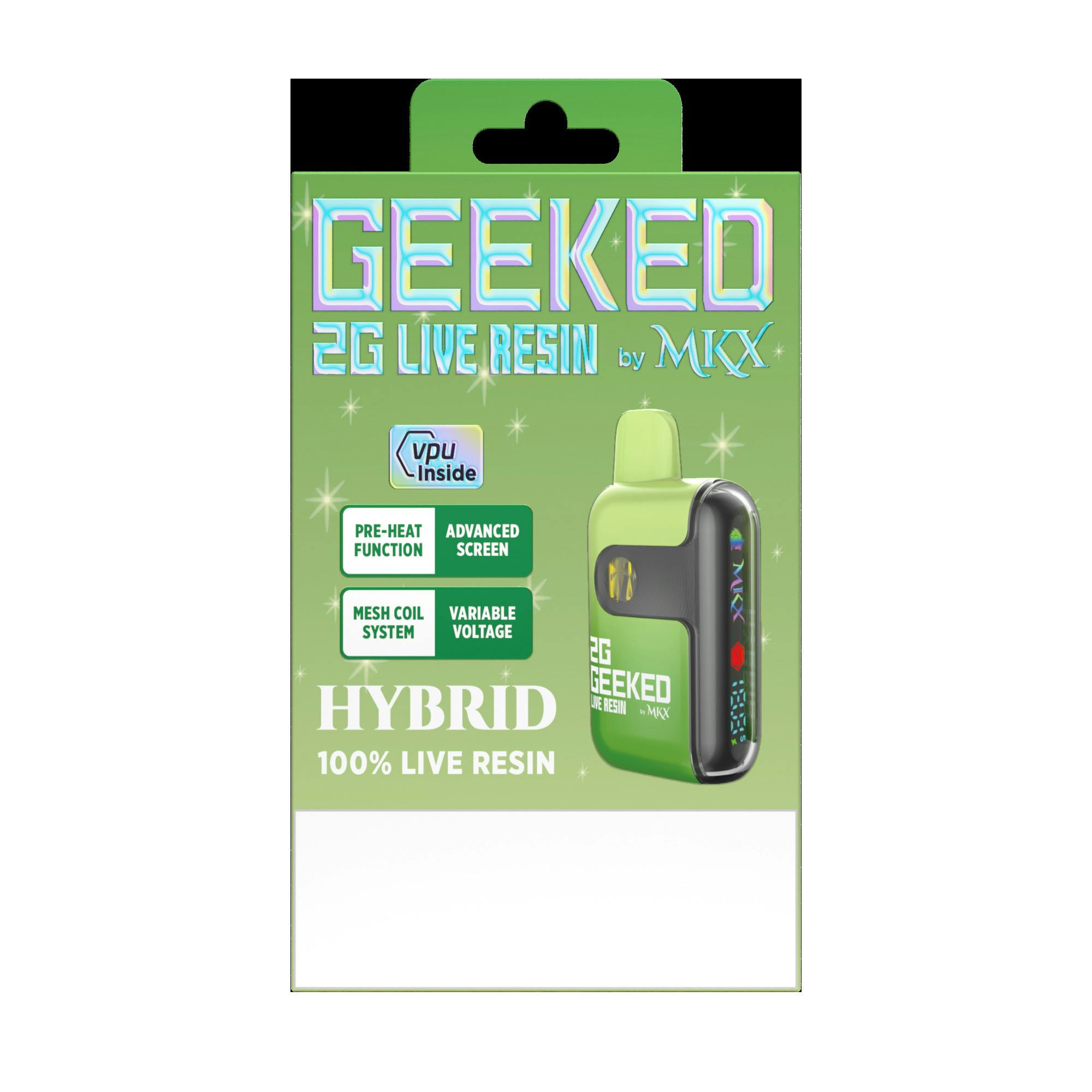 Geeked | 2g Live Resin Disposable | Super Glue