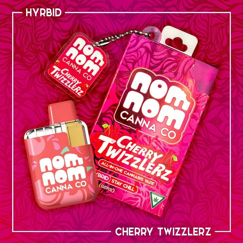 Nom Nom | 2g Disposable | Cherry Twizzlerz