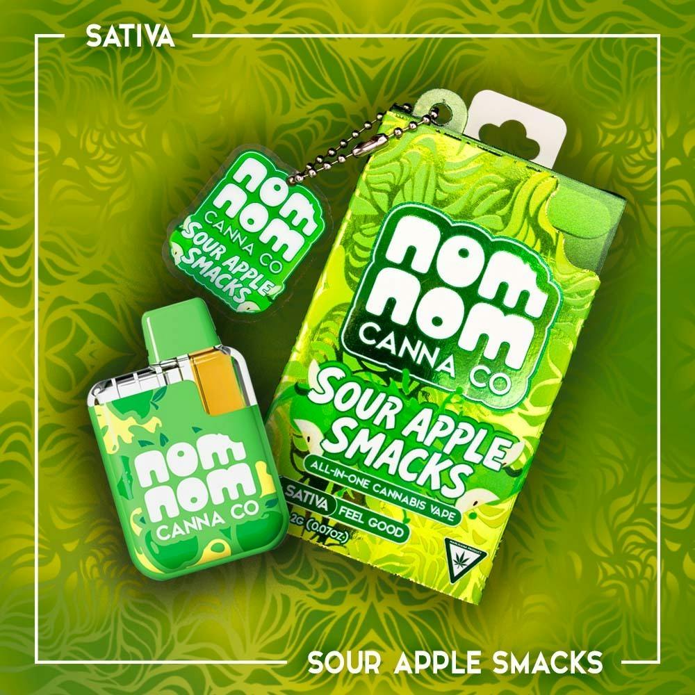 Nom Nom | 2g Disposable | Sour Apple Smacks