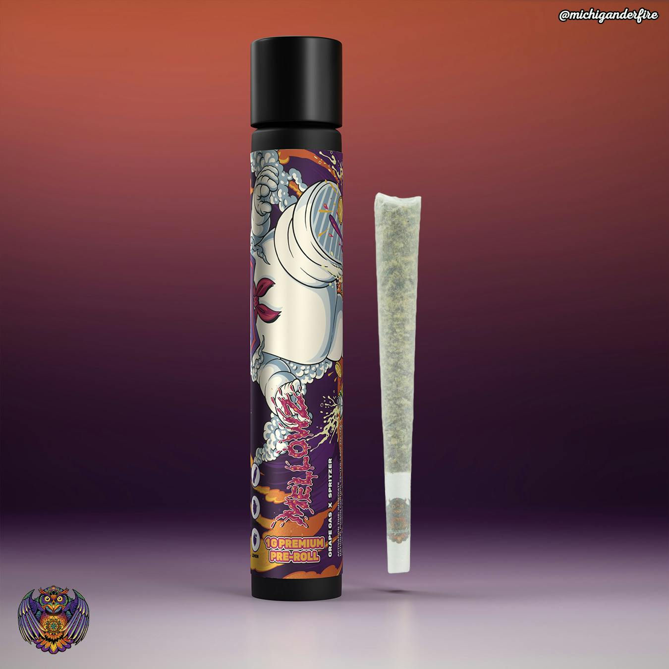 Michigander Fire | 1g Pre Roll | Mellowz