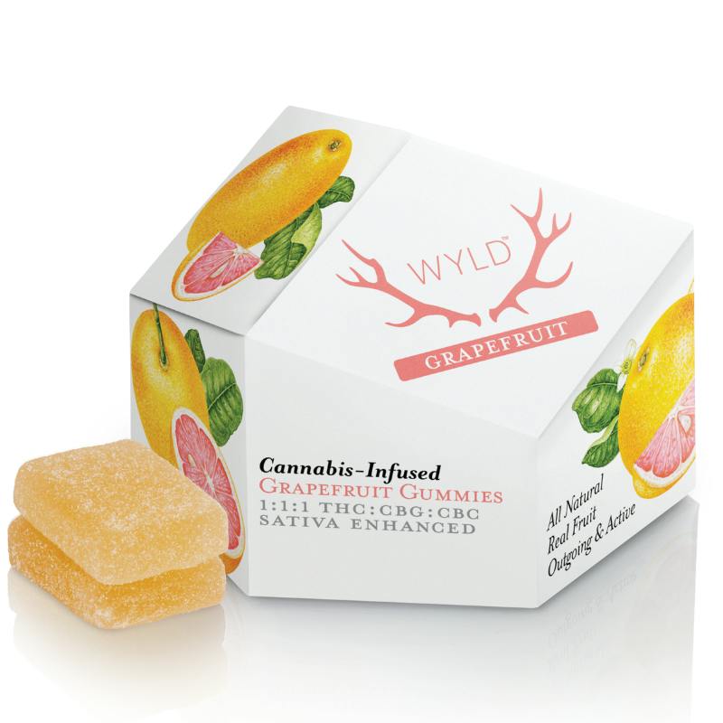 WYLD 1:1:1 Grapefruit 100mg Sativa Enhanced