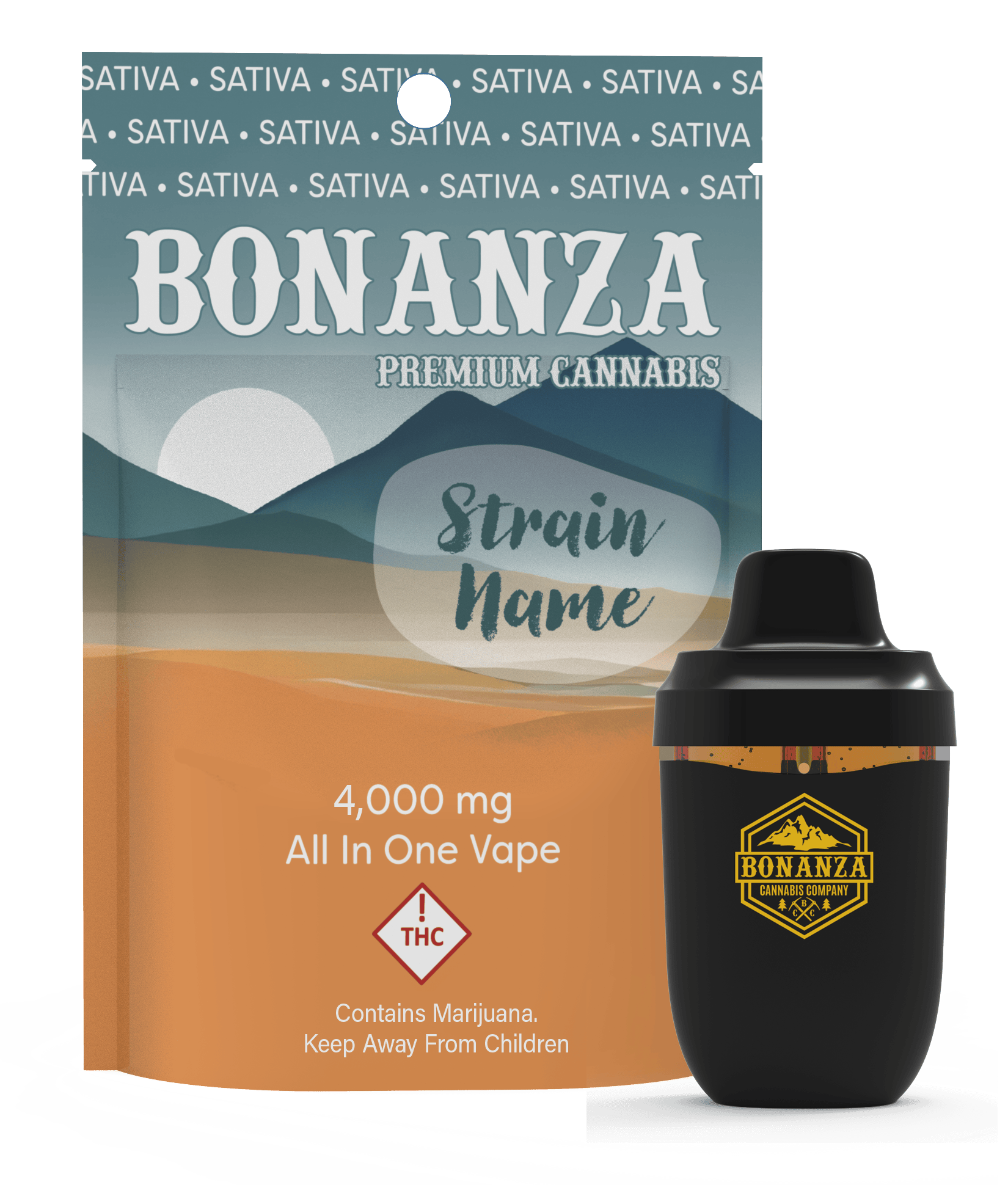 Bonanza 4g A.I.O. Cartridge Sour Diesel