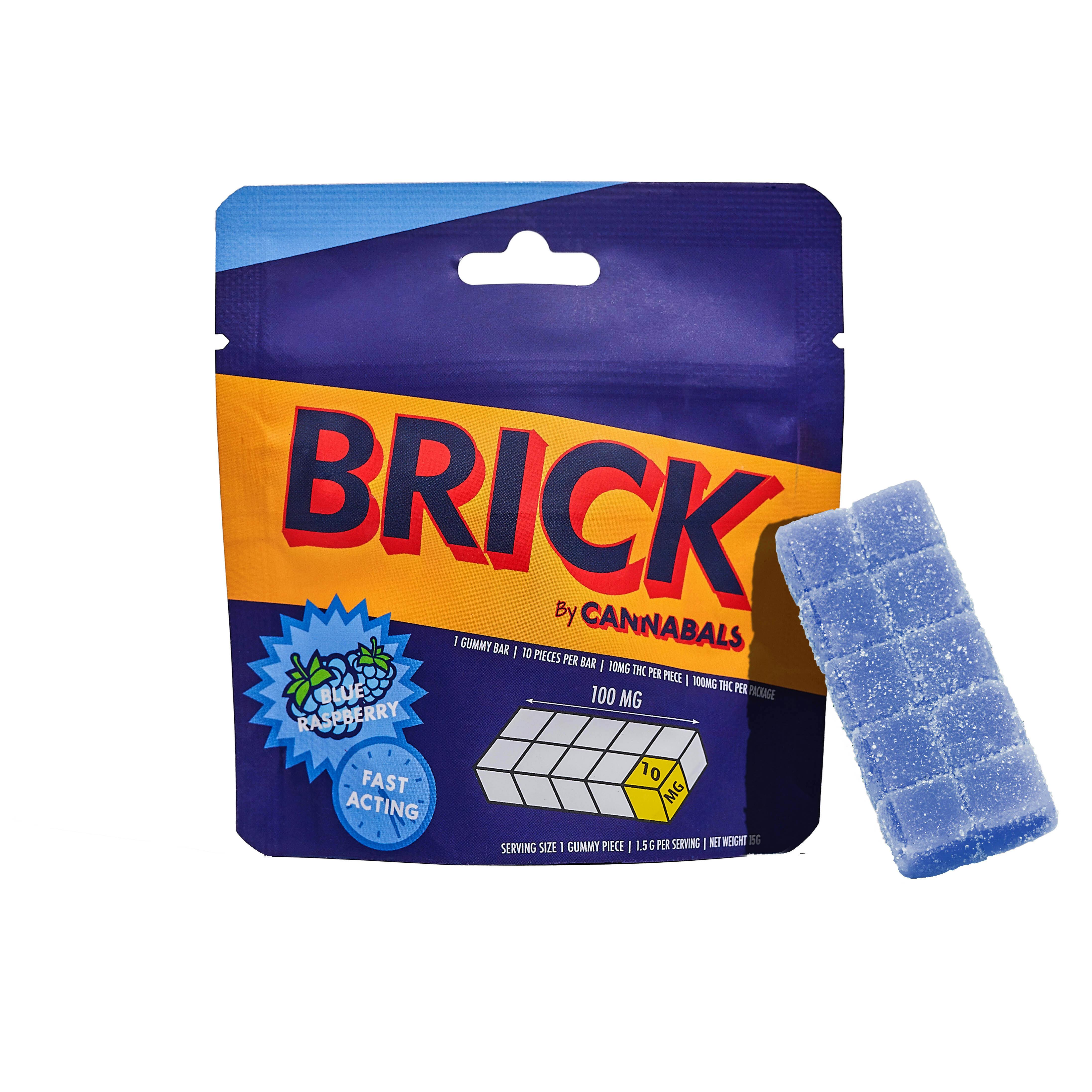 Cannabals - Blue Raspberry - Fast Acting Gummy Brick