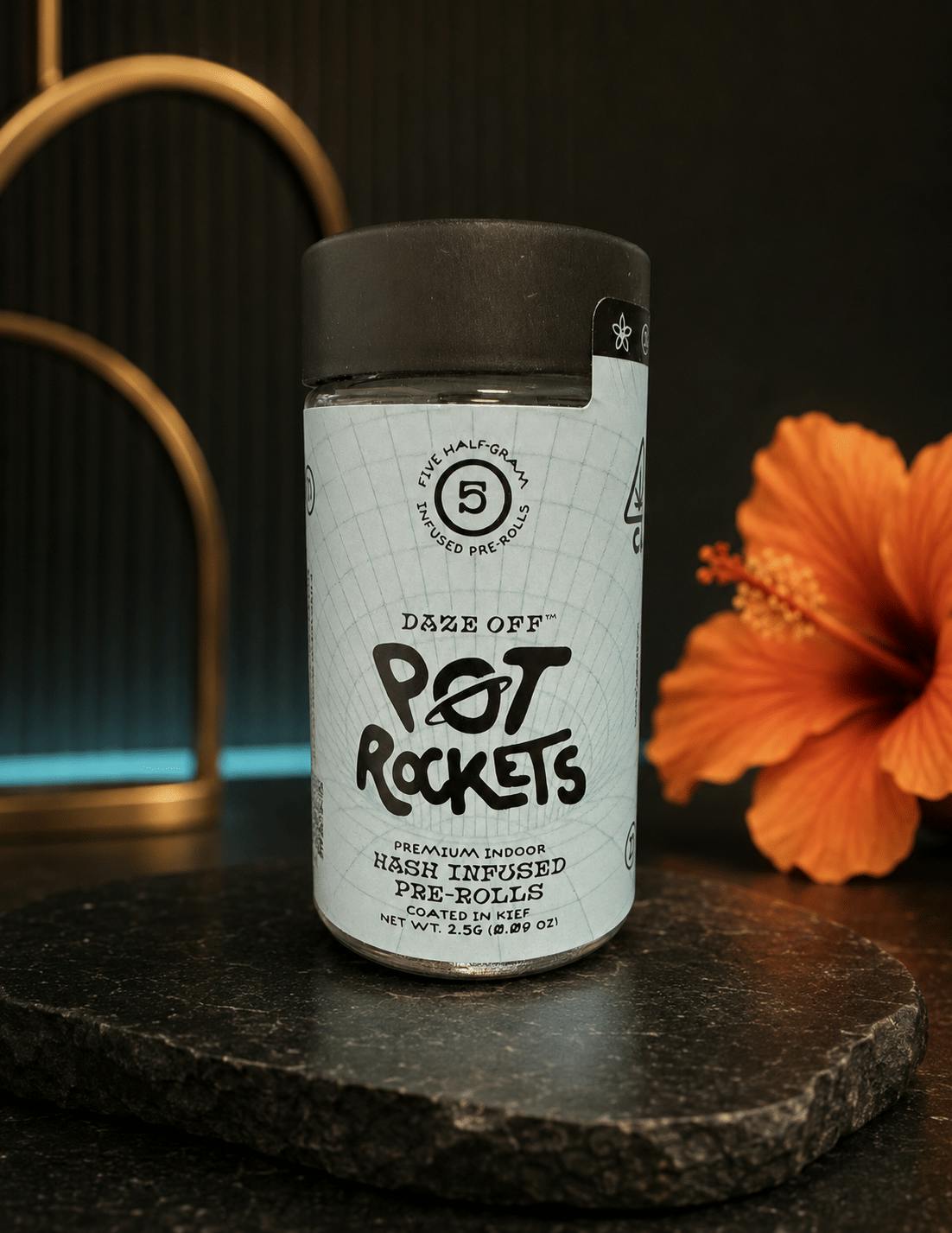 UpNorth Humboldt - Cali Kush (H) 2.5g | Pot Rockets-Infused 5pk Pre-rolls - 2.5g
