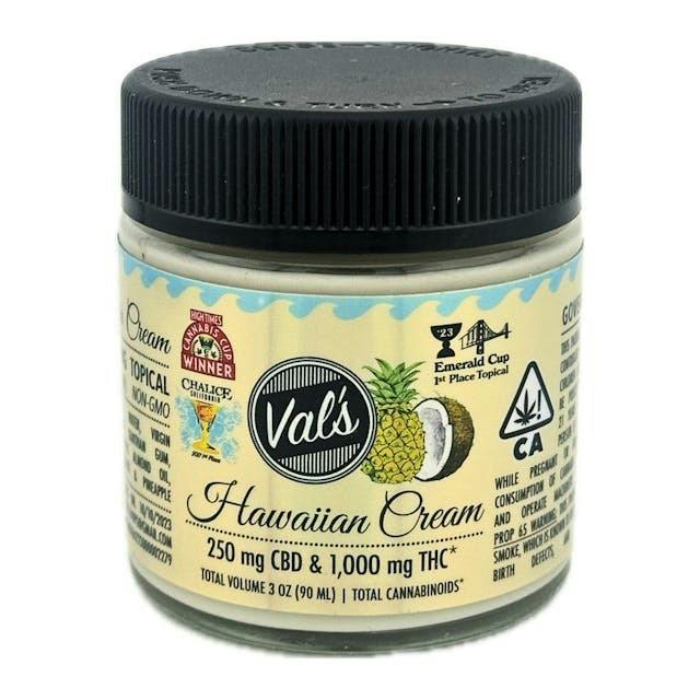 Val's | Hawaiian Pono Cream 3oz 1000mg THC