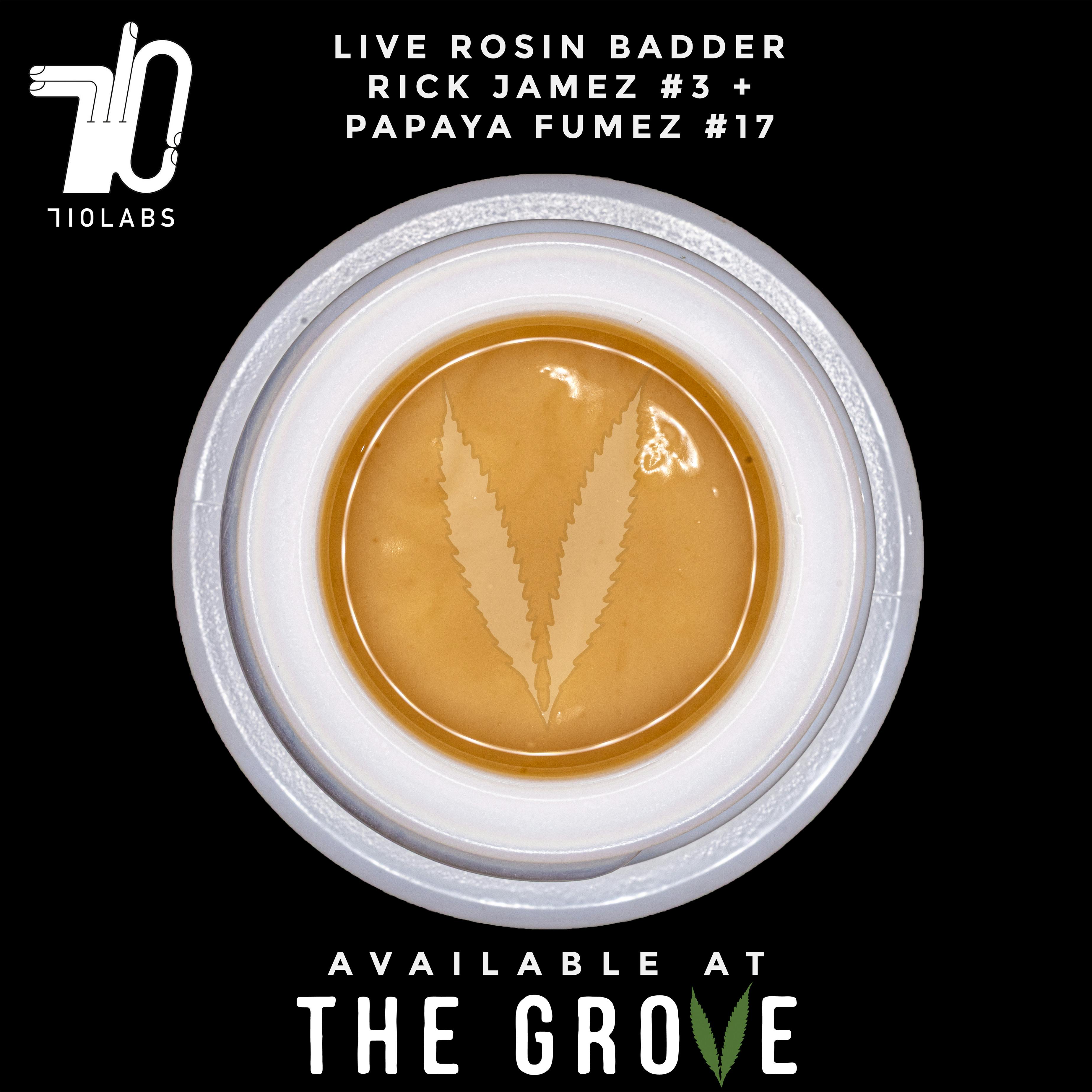 710 Labs | Rosin Badder - Rick Jamez #3 + Papaya Fumez #17
