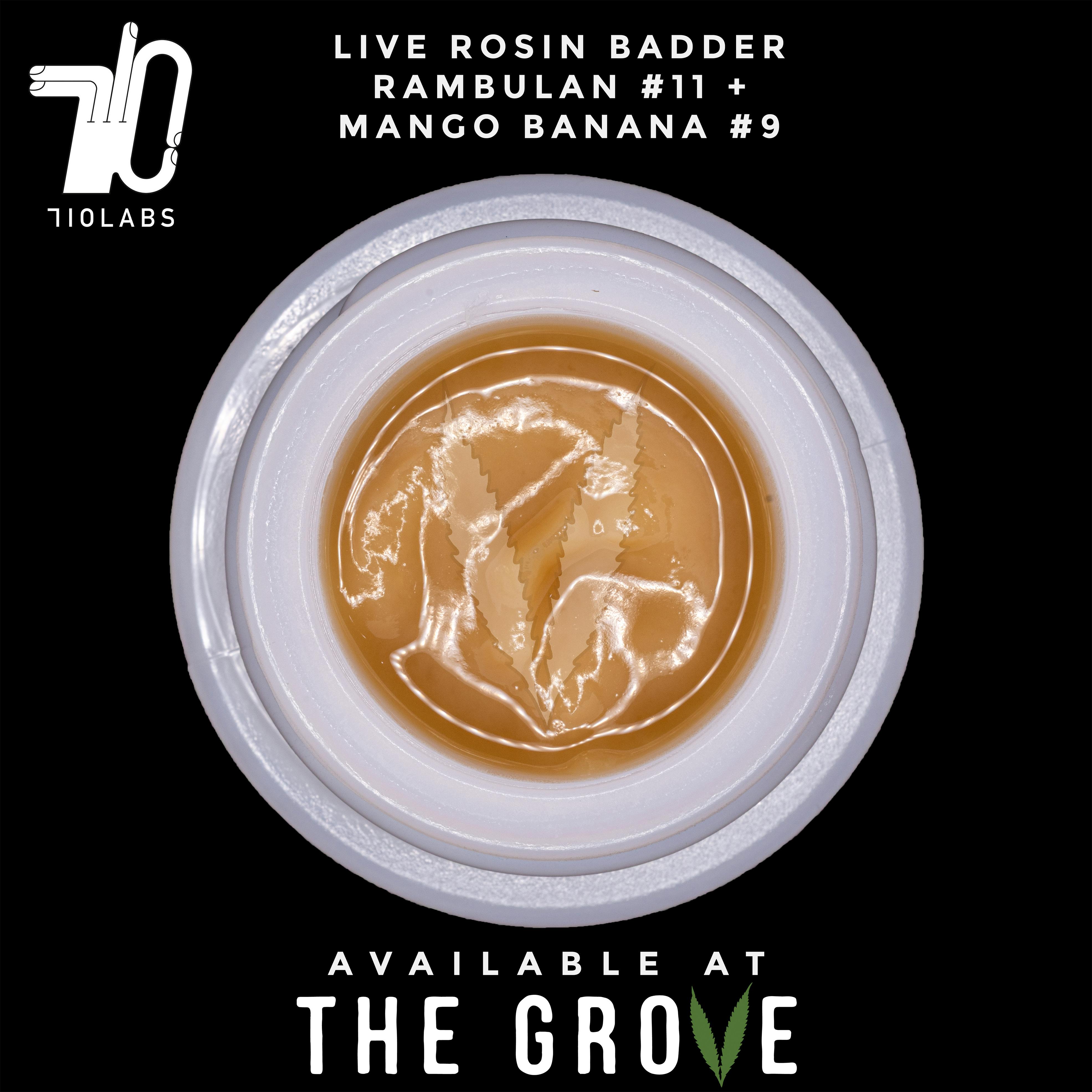 710 Labs | Rosin Badder - Rambutan #11 + Mango Banana #9