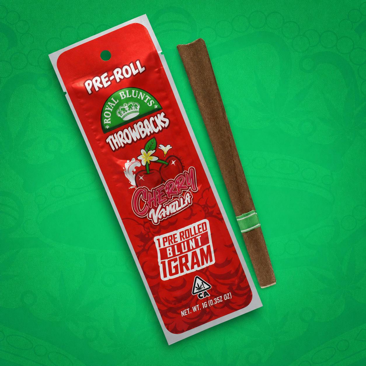 Royal Blunts | Throwbacks Hand Roll - Cherry Vanilla 1g - Sativa