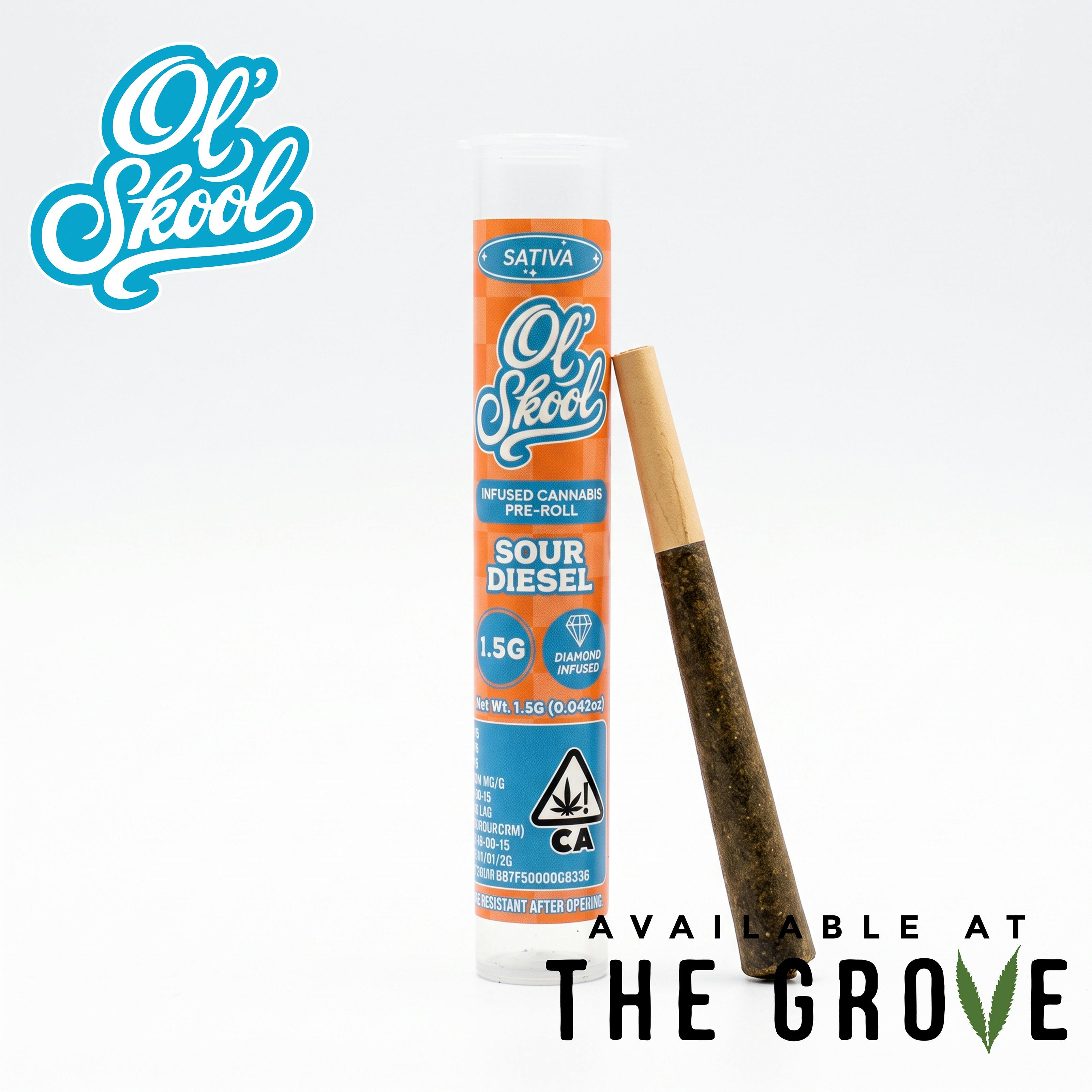 Ol' Skool | Sour Diesel 1.5g Infused Pre-Roll