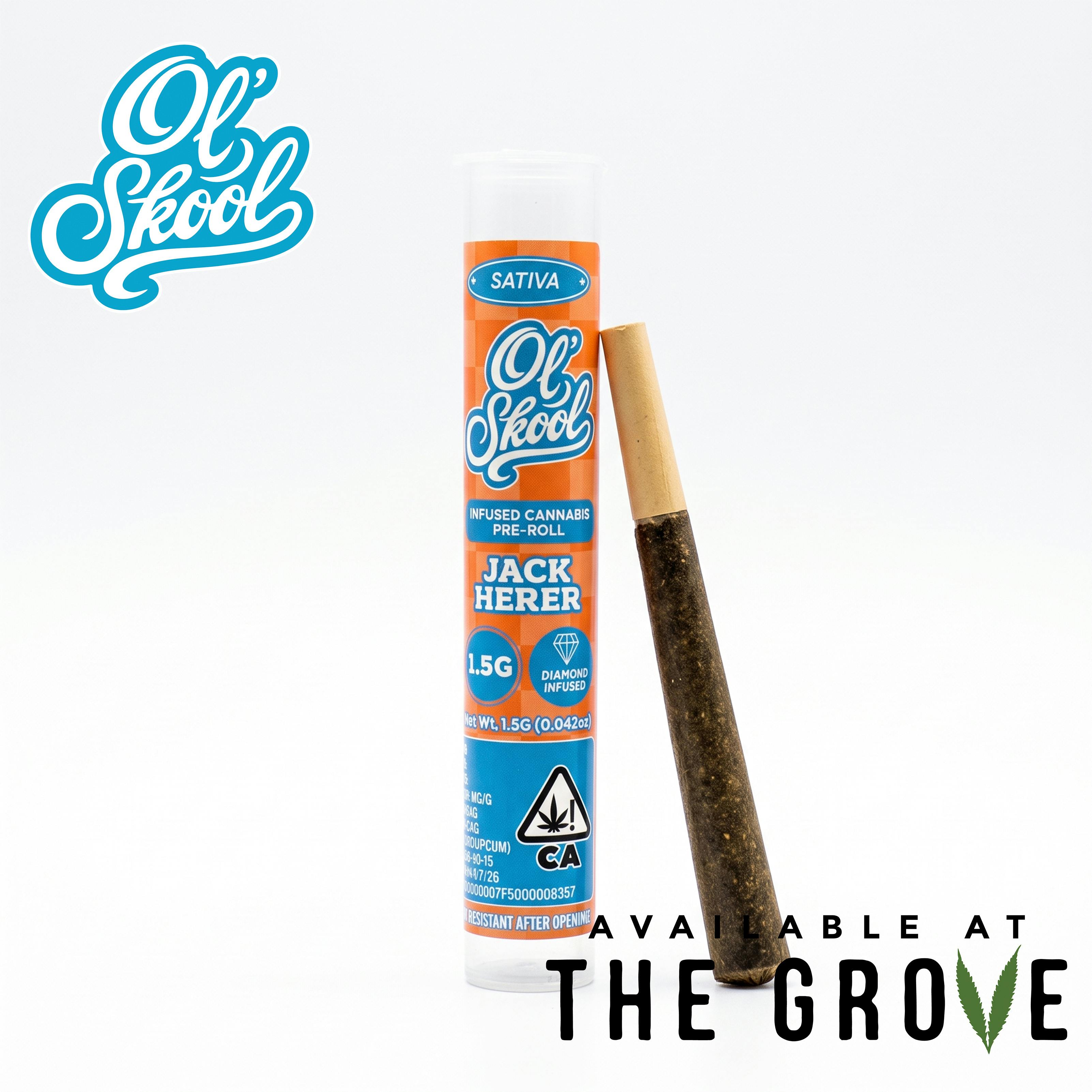 Ol' Skool | Jack Herer 1.5g Infused Pre-Roll