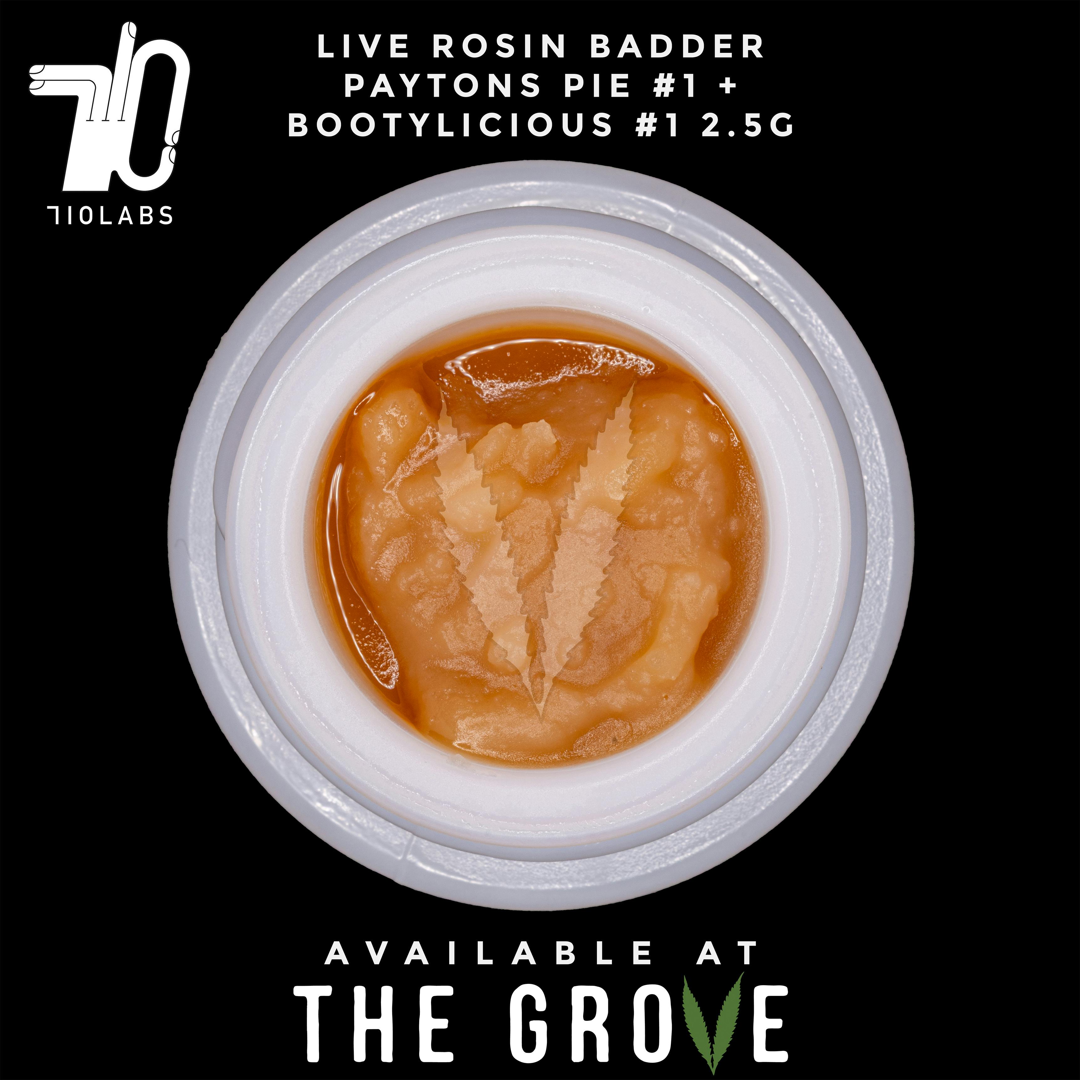 710 Labs | Rosin Badder - Paytons Pie #1 + Bootylicious #1