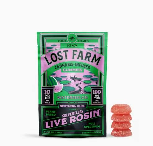 Lost Farm - Watermelon x Northern Kush - 100mg - Edible