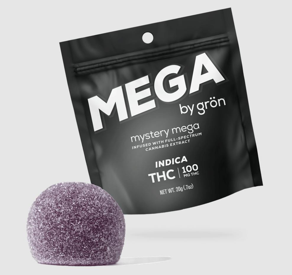 Grön - Mega Pearl - Mystery Mega - 100mg - Edible