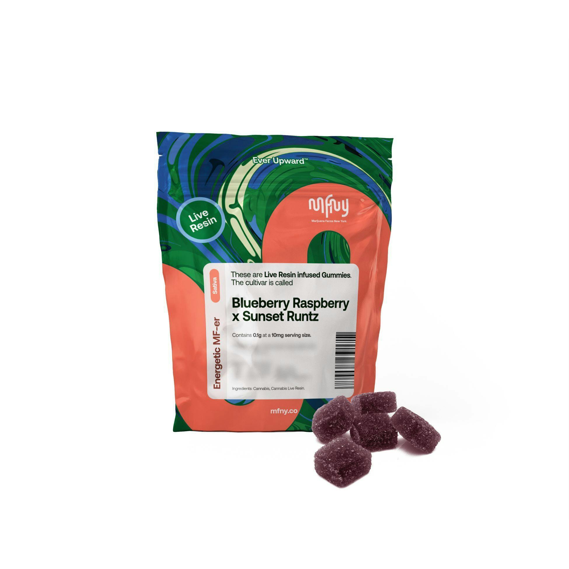 MFNY - Live Resin - Blueberry Raz x Sunset Runtz - 100mg - Edible