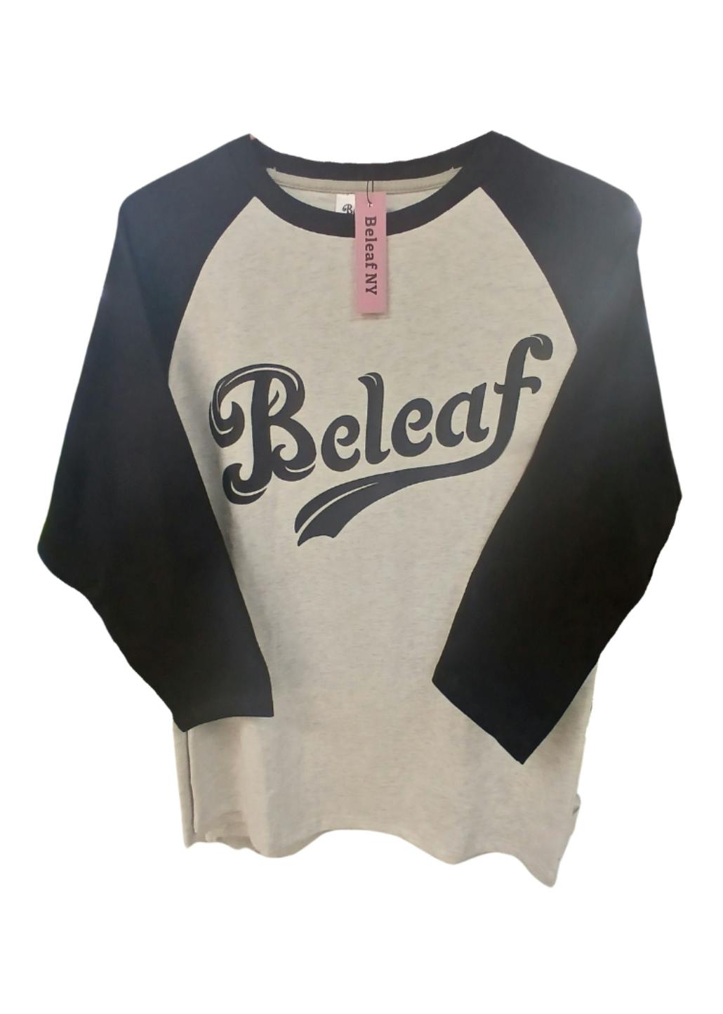 Ny Baseball Tee Grey Black