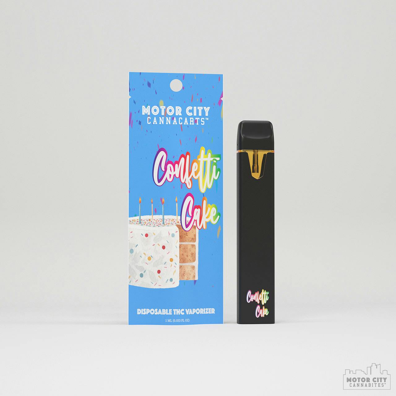 MOTOR CITY | CONFETTI CAKE | DISPOSABLE | 1G