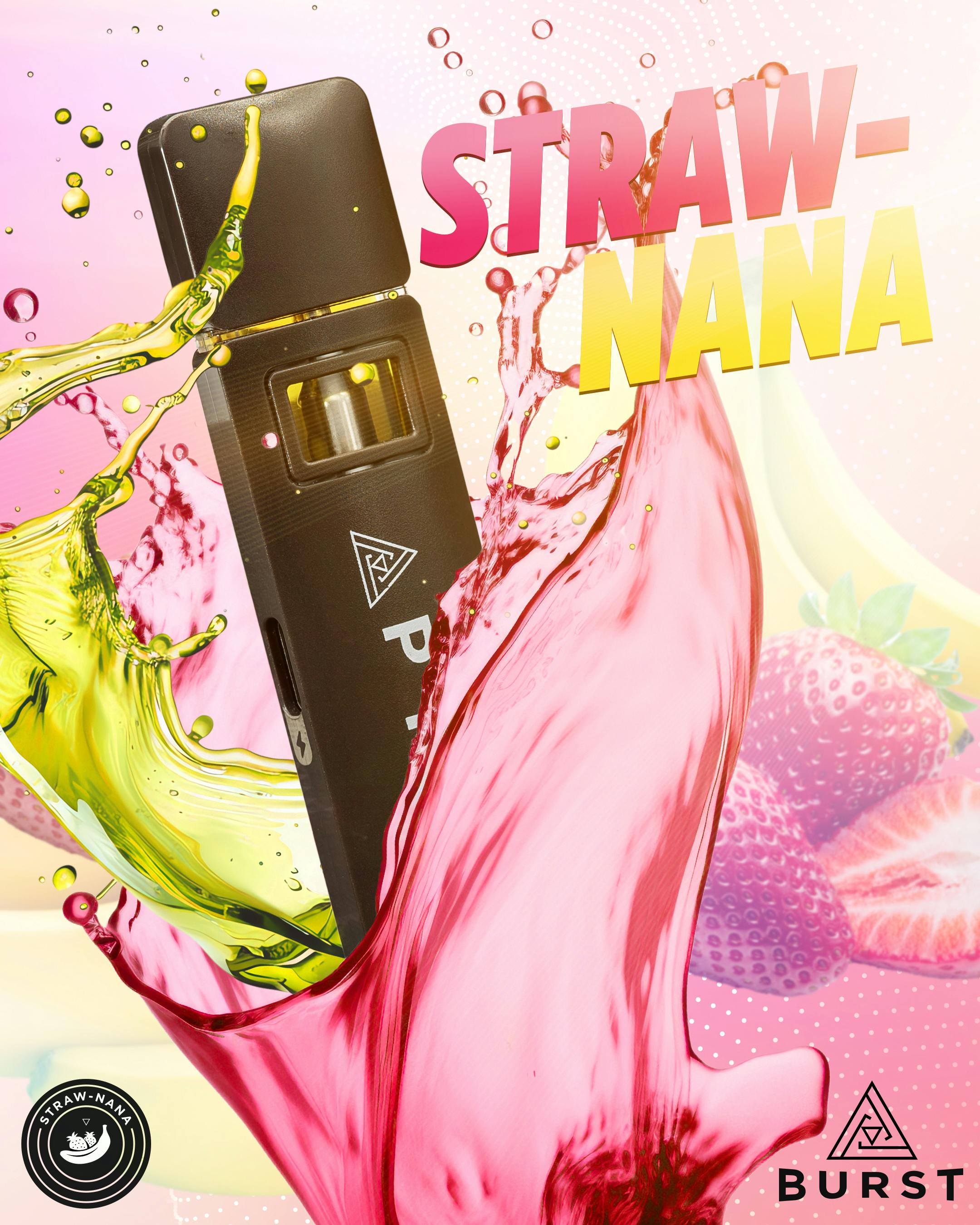 Pyramid Burst 1g Disposable (H) STRAWNANA