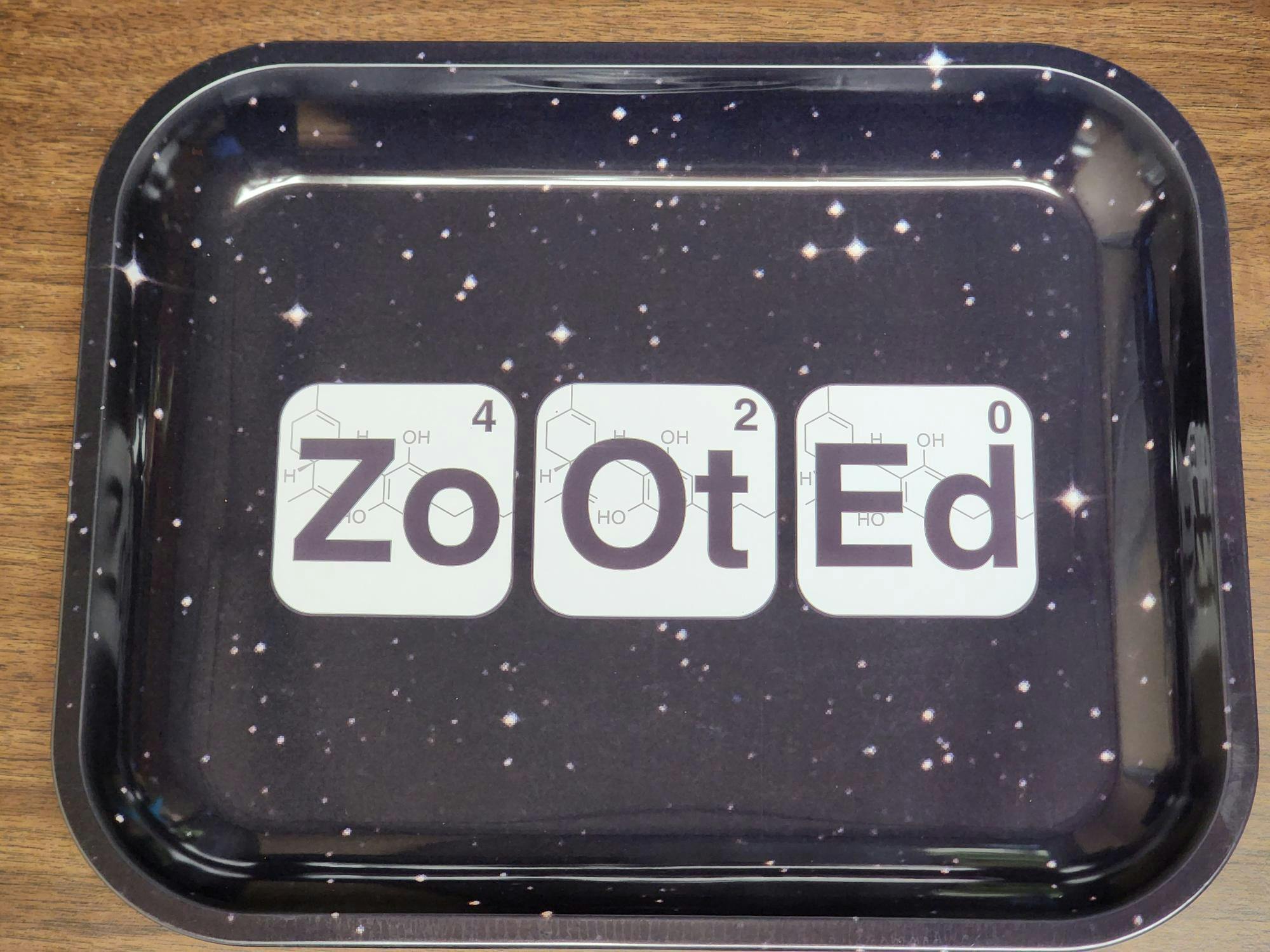 Zooted - BLACK - LARGE Rolling Tray - 13" x 10.5"