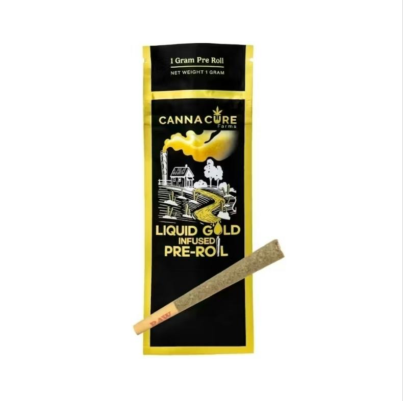 Canna Cure - Blueberry OG (indica) - Infused 1G Single Preroll - 40.9% THC