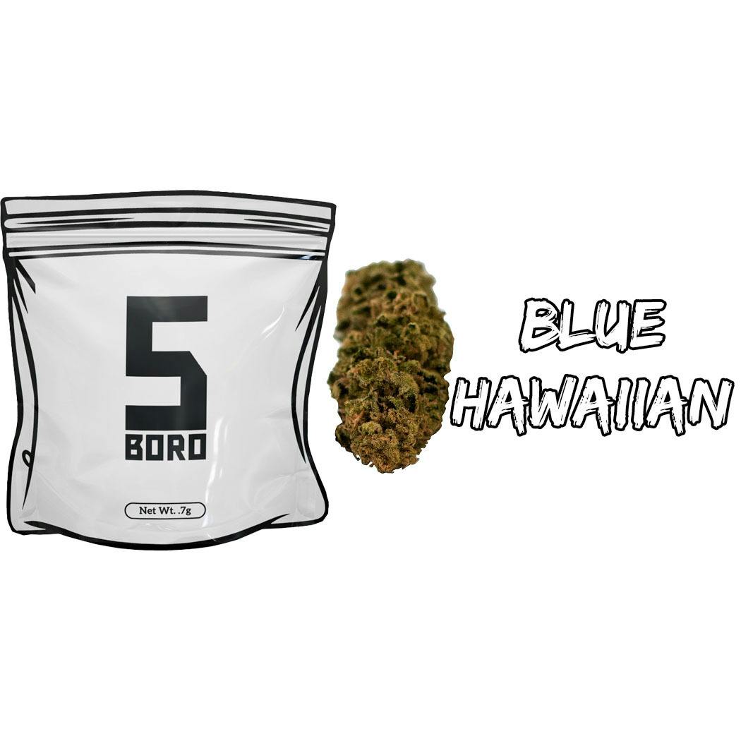 5 Boro - Blue Hawaiian (sativa) - 0.7g Dime Bag - flower - 23% THC