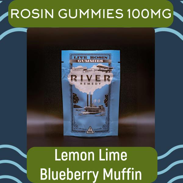 River Remedy- Rosin Gummies- Lemon Line/Blueberry Muffin 100mg
