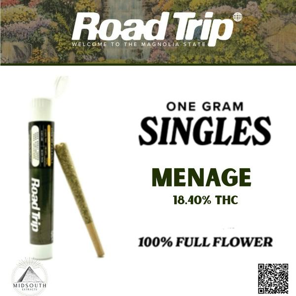 Menage 1g Preroll - 18.4% - Road Trip - Hybrid