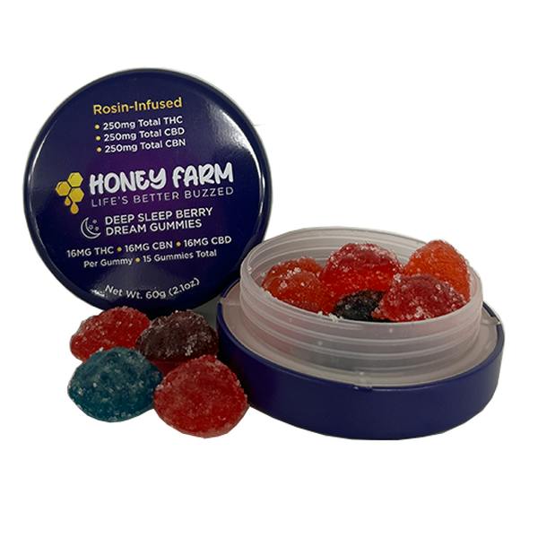 Sleep 1:1:1 250mg Gummies - Honey Farm - Indica