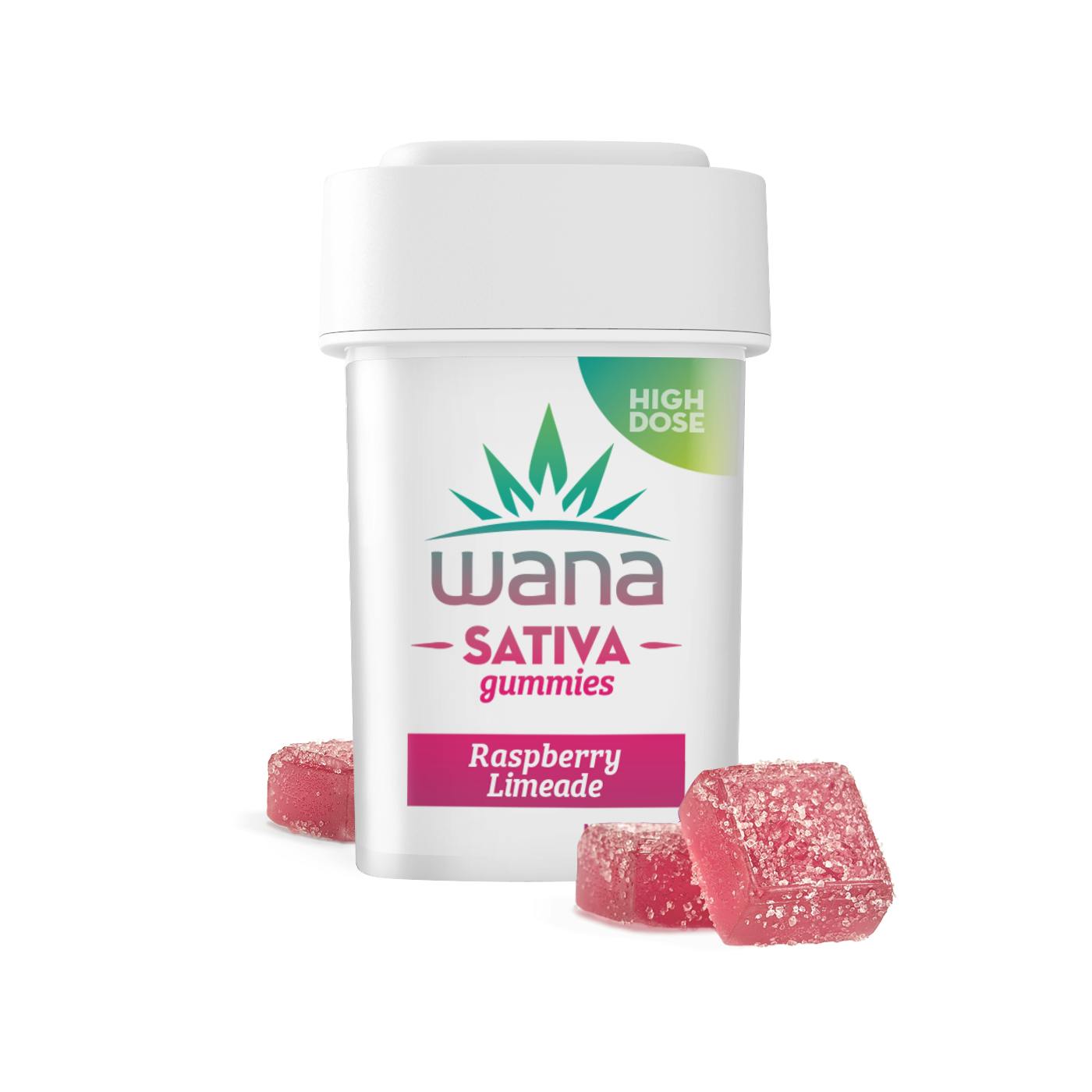 Raspberry Limeade - 1000mg - Wana High Dose - Sativa