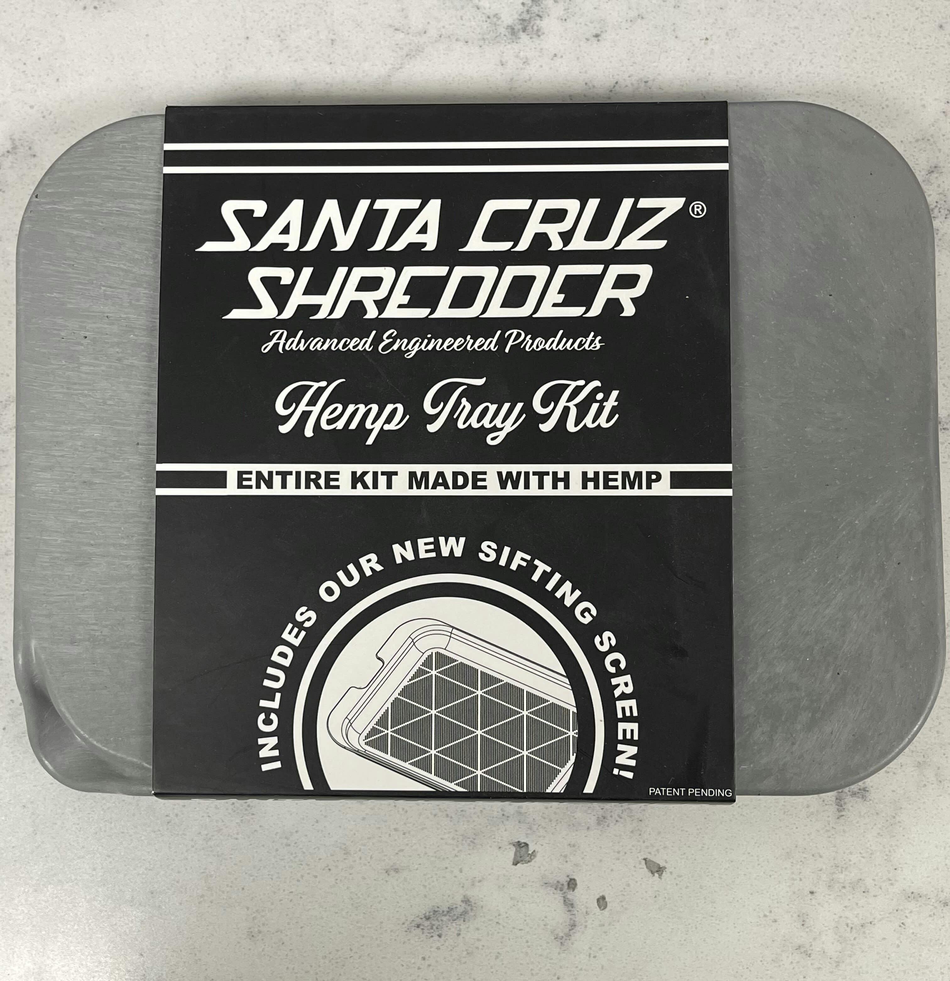 Santa Cruz Shredder Hemp Kief Tray Kit - Gray