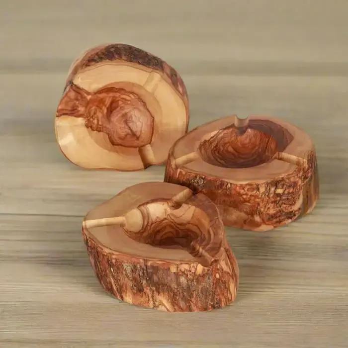 VOW - Olive Wood Rustic Ashtray