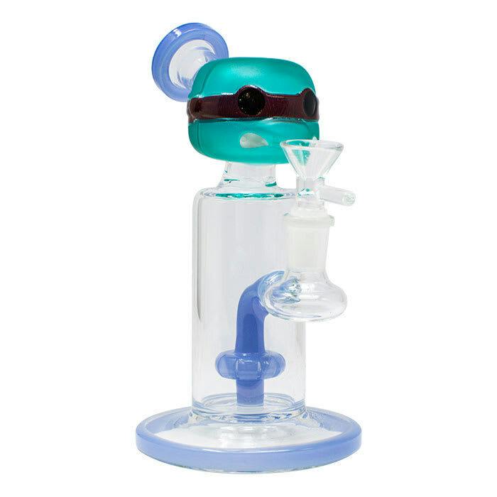Teenage Mutant Ninja Turtle Small Glass Bong 8 Inches