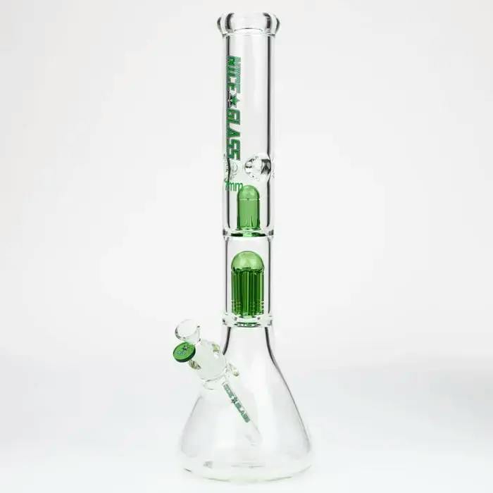 NG 18 Inch 6Arm Perc & Splash Guard Beaker Bong - Green