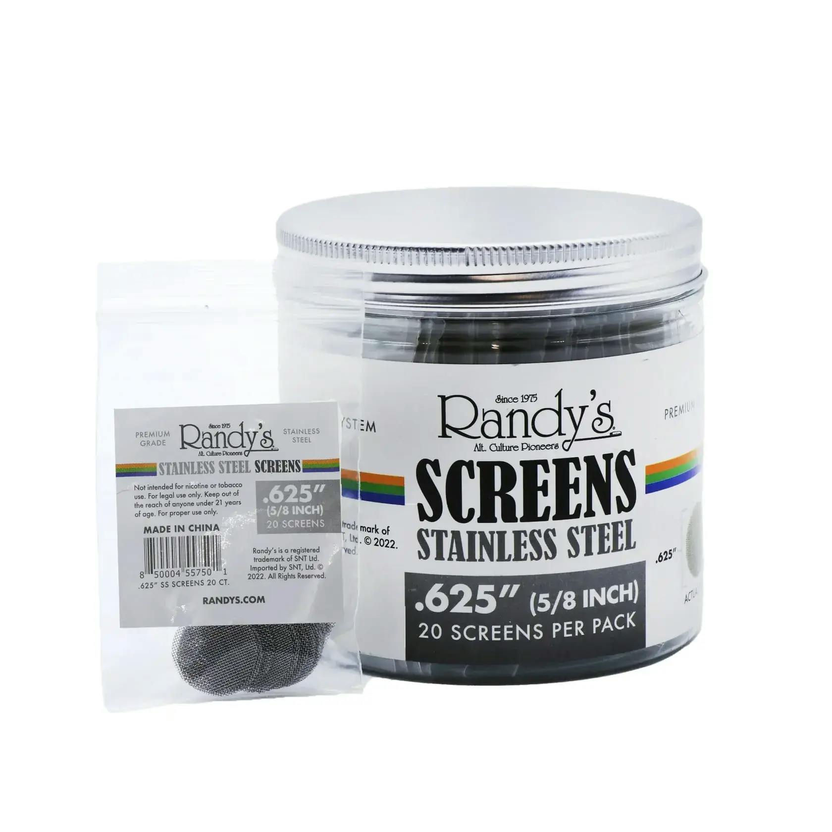 Randy's .625" Stainless Steel Screen Filters 20 Pack