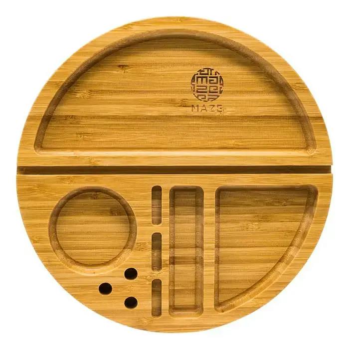 Maze Circlet Bamboo 10x10 Rolling Tray