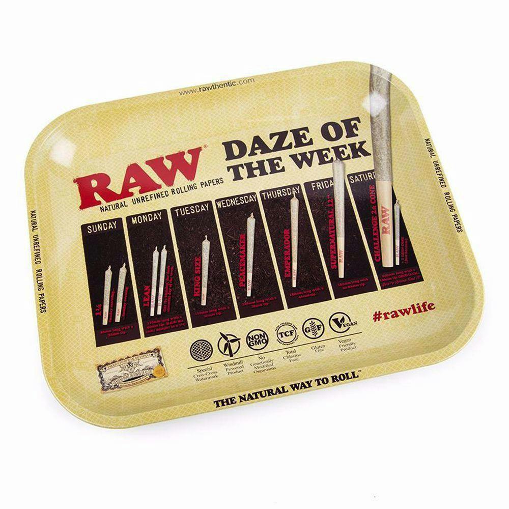 Raw Rolling Tray Daze of the Week Large