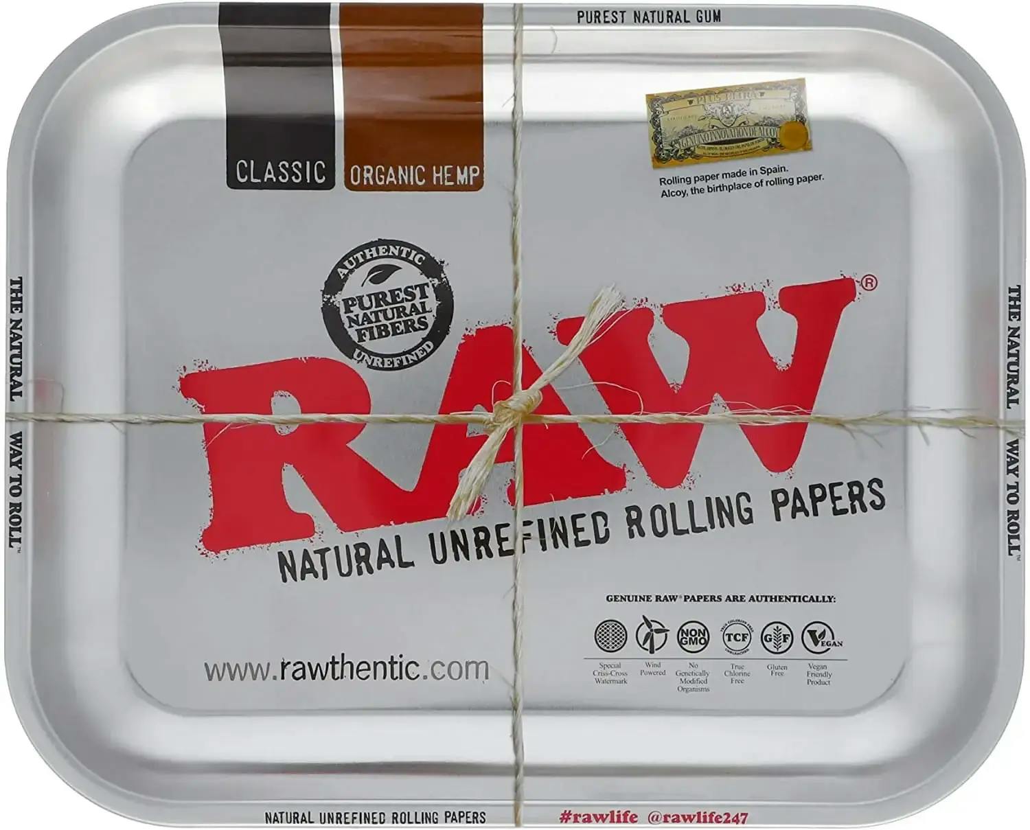Raw Steele Rolling Tray Large