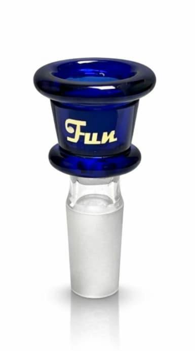 Fortune Gold Logo 14mm Glass Bowl Blue