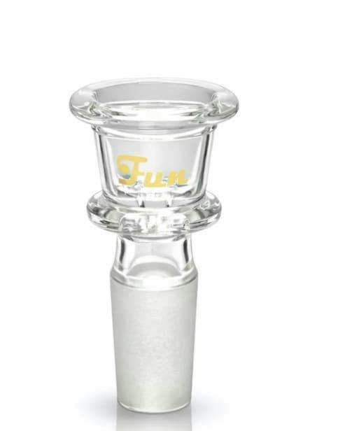 Fortune Gold Logo 14mm Glass Bowl Clear