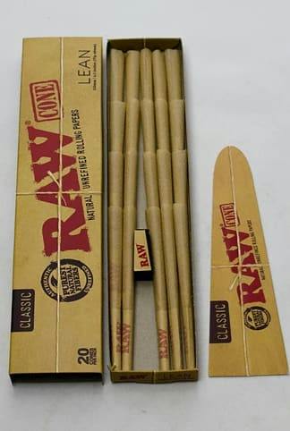 RAW Classic Lean Cones 20 Pack