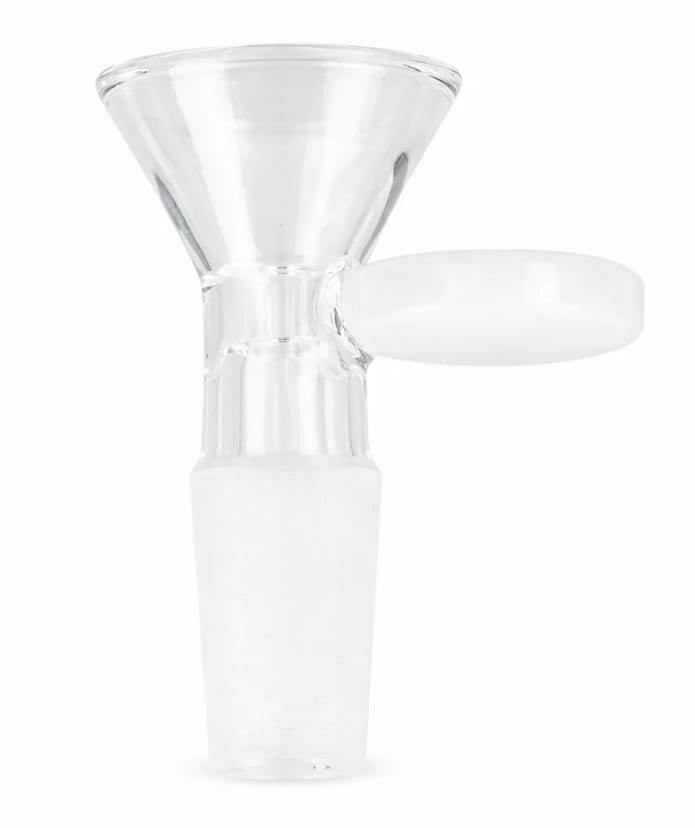 Glass Bowl w/ Milk Color Round Handle 14mm Pack of 3