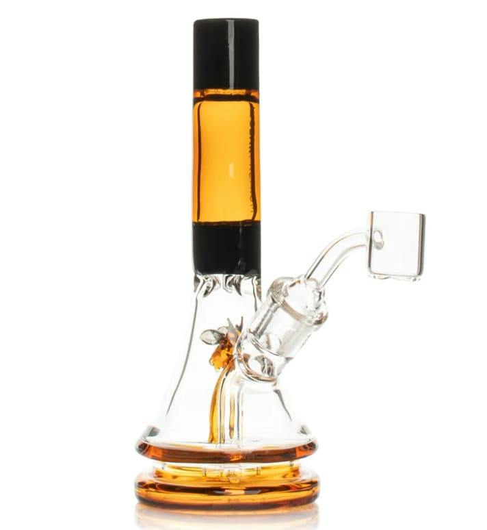 GEAR Premium 6" Tall Honey Gold Bee Concentrate Rig