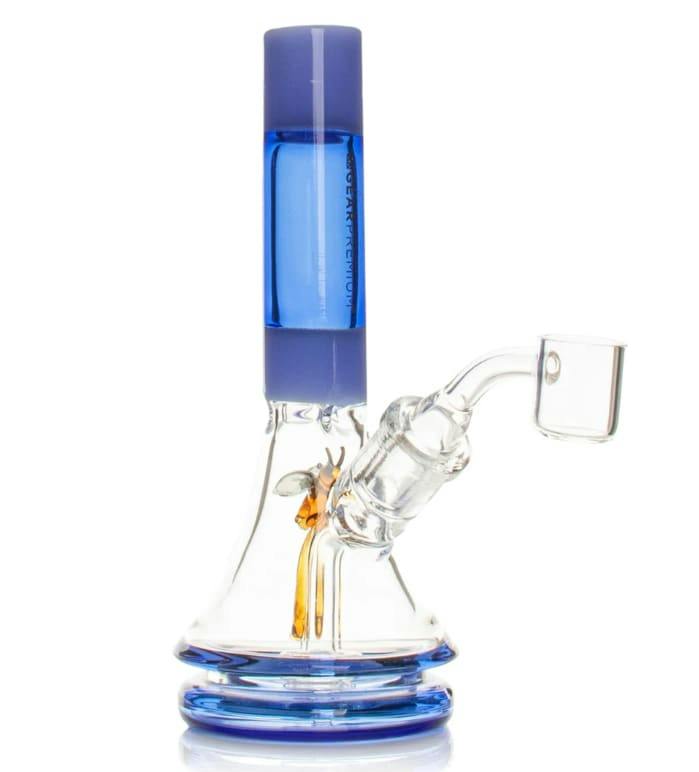 GEAR Premium 6" Tall Sapphire Blue Bee Concentrate Rig