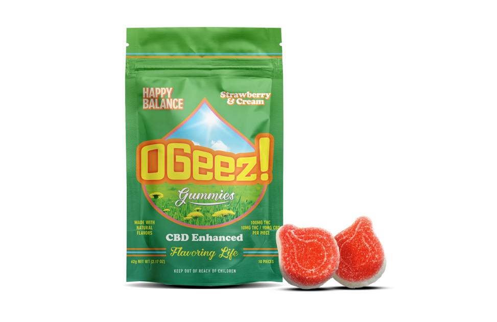 HAPPY BALANCE STRAWBERRIES AND CREAM 1:1 GUMMIES 10PK