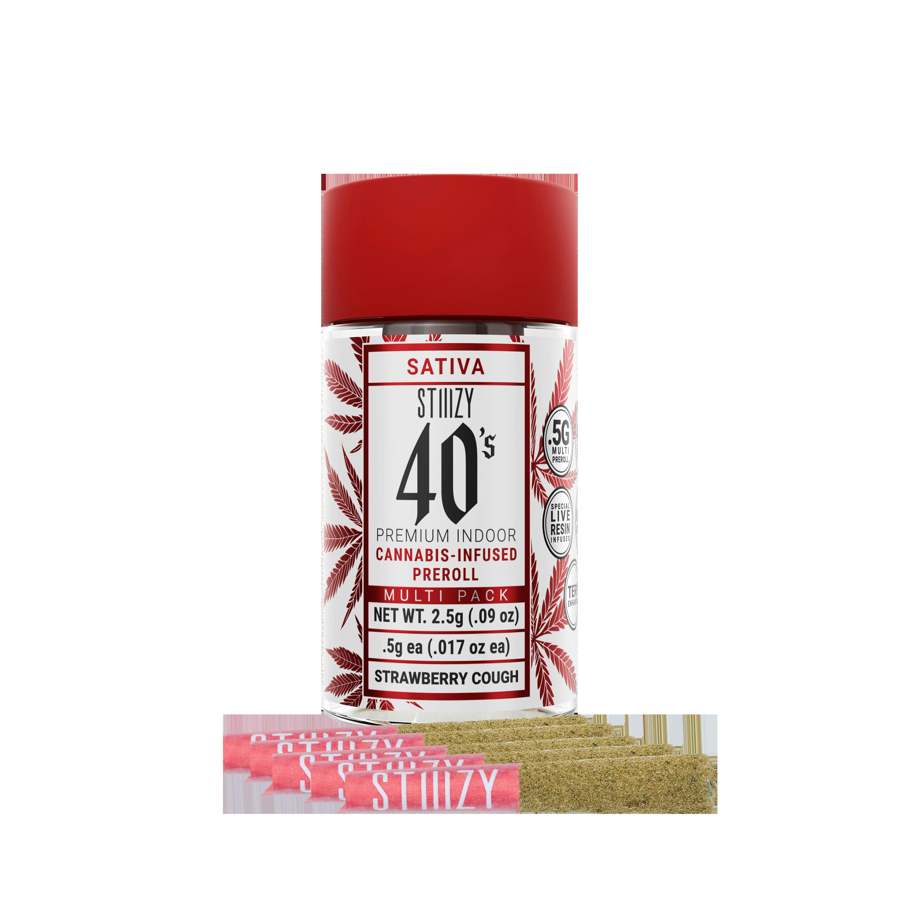Strawberry Cough 5pk Infused Pre-Rolls cannabis product
