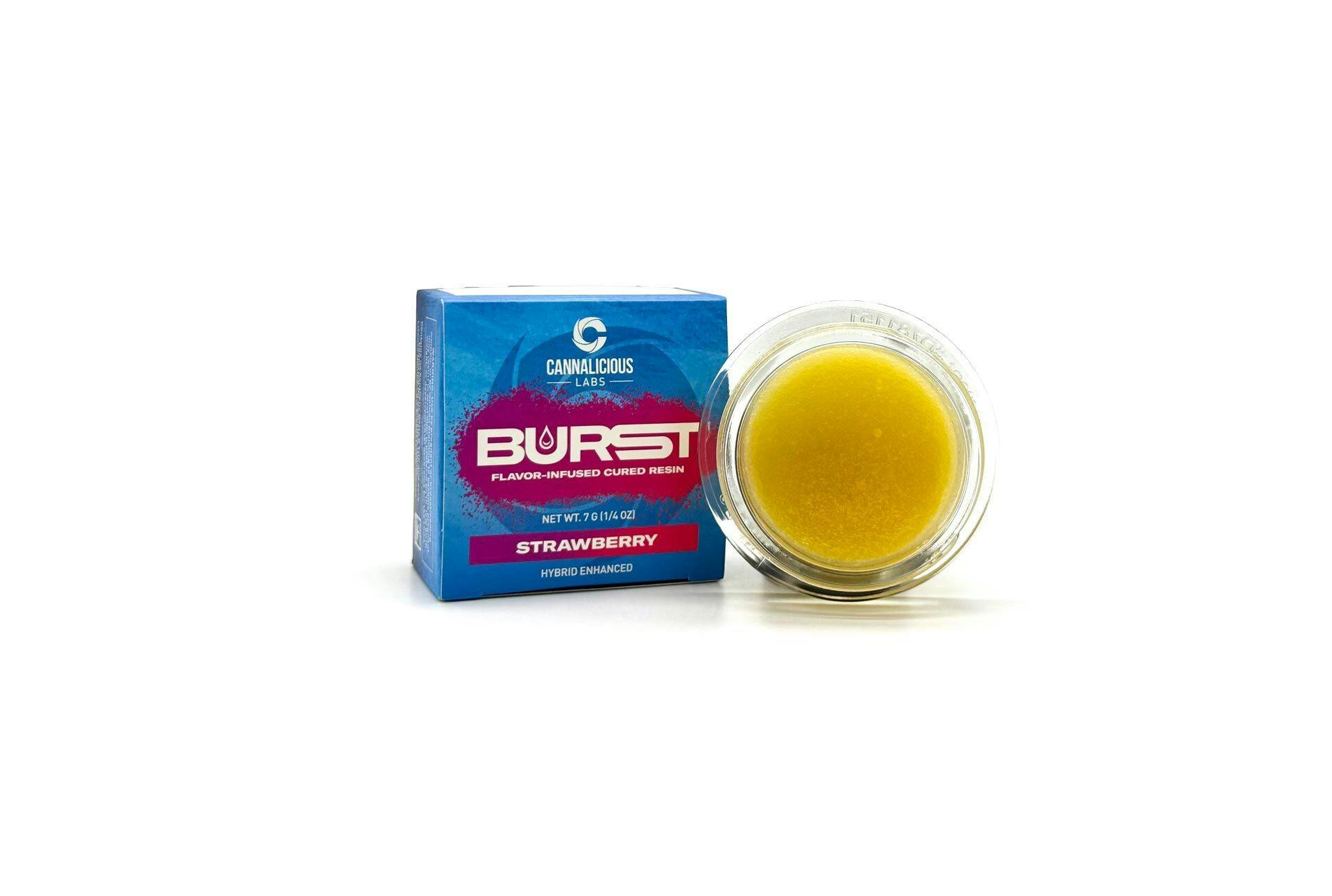 Strawberry Flavor Burst Cured Resin