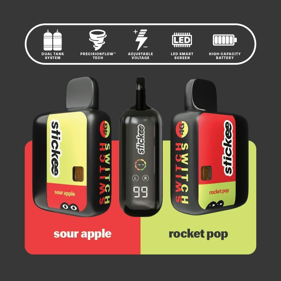 Rocket Pop + Sour Apple Diesel Live Resin x Liquid Diamond Disposable